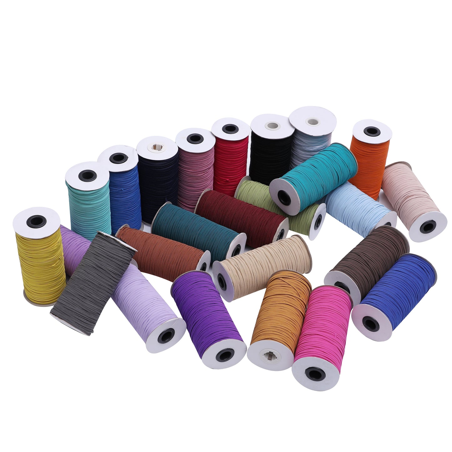 Royal Blue 1/8 inch Elastic Roll - Elastic for Face Mask - Skinny Elastic - Elastic by the yard Thin Elastic for Face Mask 3 mm Rope Cord