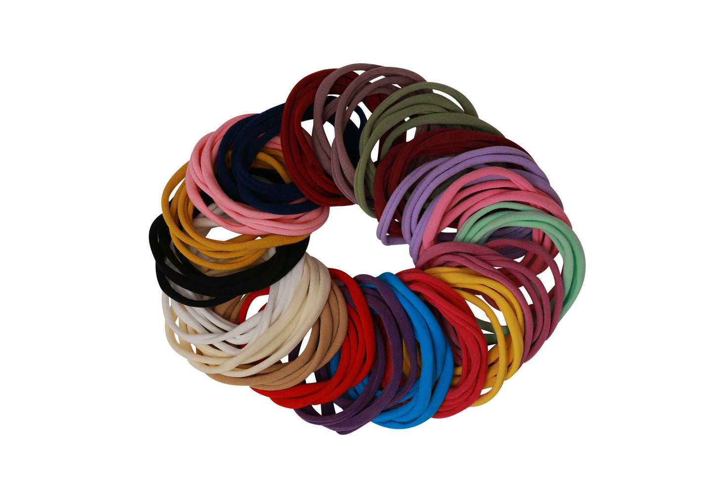 Mix Nylon Headbands 100 Pack Wholesale Nylon Baby Headband Elastic Baby Headbands White Black Nude Soft Thin Stretchy Bulk DIY Craft Supply