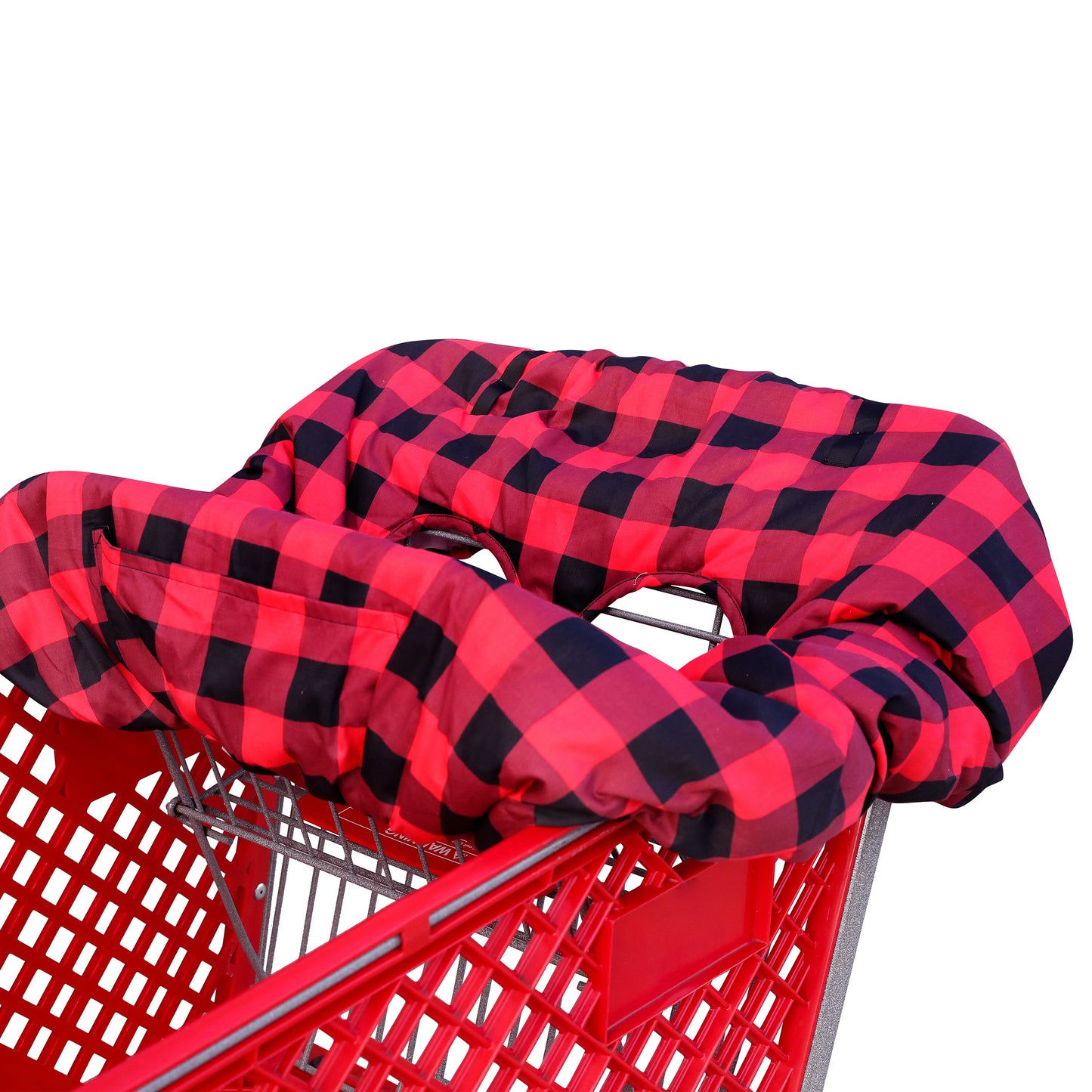 Shopping cart Covers for Baby, High Chair and Grocery Cover for Babies, Infants, Toddlers Trolley Seat for Boys and Girls (Buffalo Plaid)