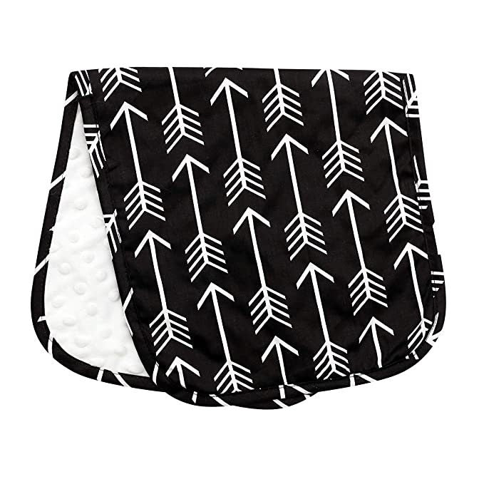 Burp Cloths Boy, Cotton Minky Baby Burp Cloth, Woodland Nursery Decor for Boys Buffalo Plaid Deer Antlers Arrows Collection