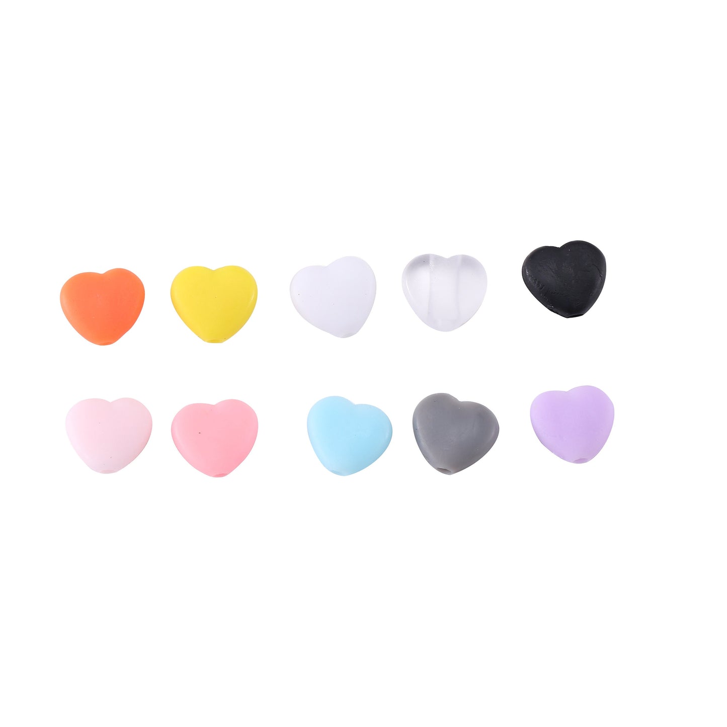 Cord Locks Soft Silicone Toggles for Drawstrings Elastic Stoppers Elastic Stopper - Heart Shaped