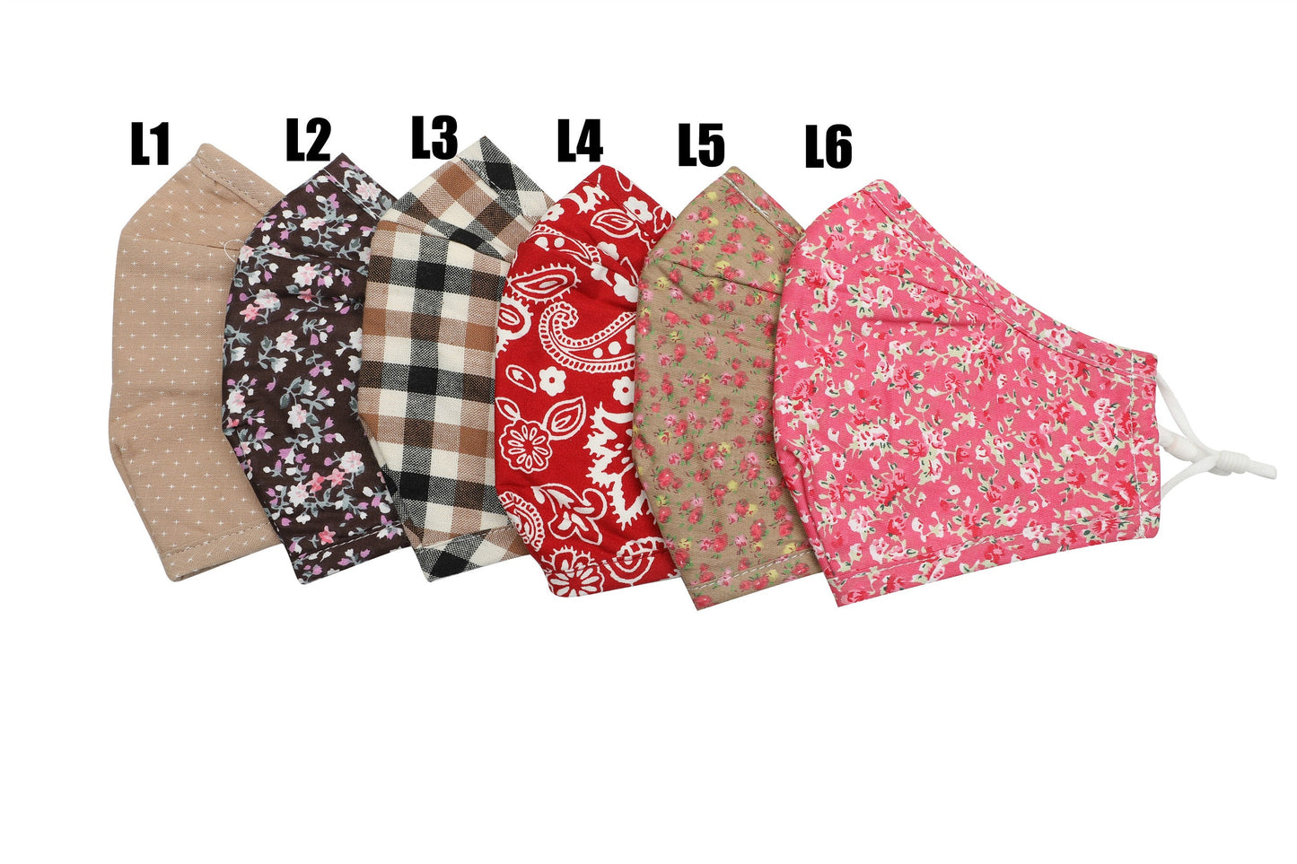 Face Mask with Filter Pocket,  Washable Cotton Adult mask