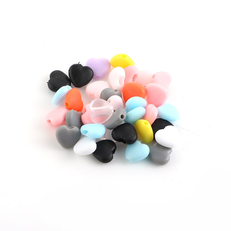 Cord Locks Soft Silicone Toggles for Drawstrings Elastic Stoppers Elastic Stopper - Heart Shaped