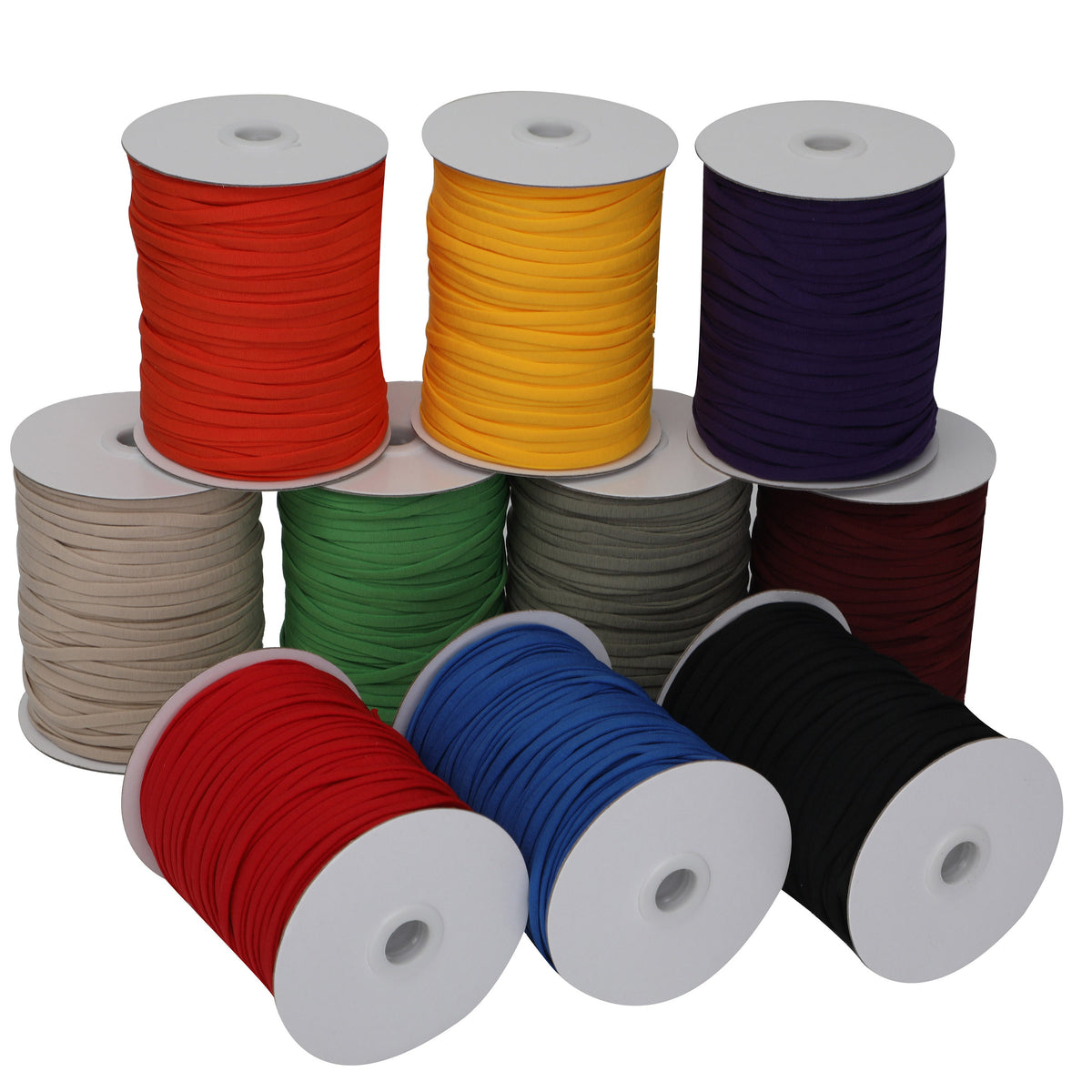 Nylon elastic rope skinny elastic cord for masks 6 mm flat elastic for making face masks - Elastic by the yard