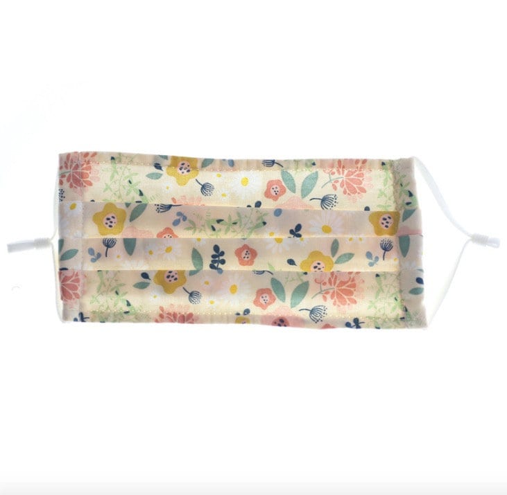 Covering Fabric Washable 100% Cotton Face Mask with Nose Wire Adult Breathable Double Layer Floral Reusable For Women Adjustable Ear Loops