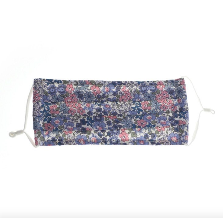 Covering Fabric Washable 100% Cotton Face Mask with Nose Wire Adult Breathable Double Layer Floral Reusable For Women Adjustable Ear Loops