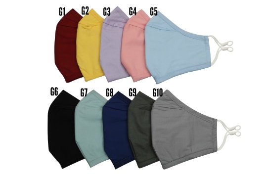 Face Mask with Filter Pocket,  Washable Cotton Adult mask