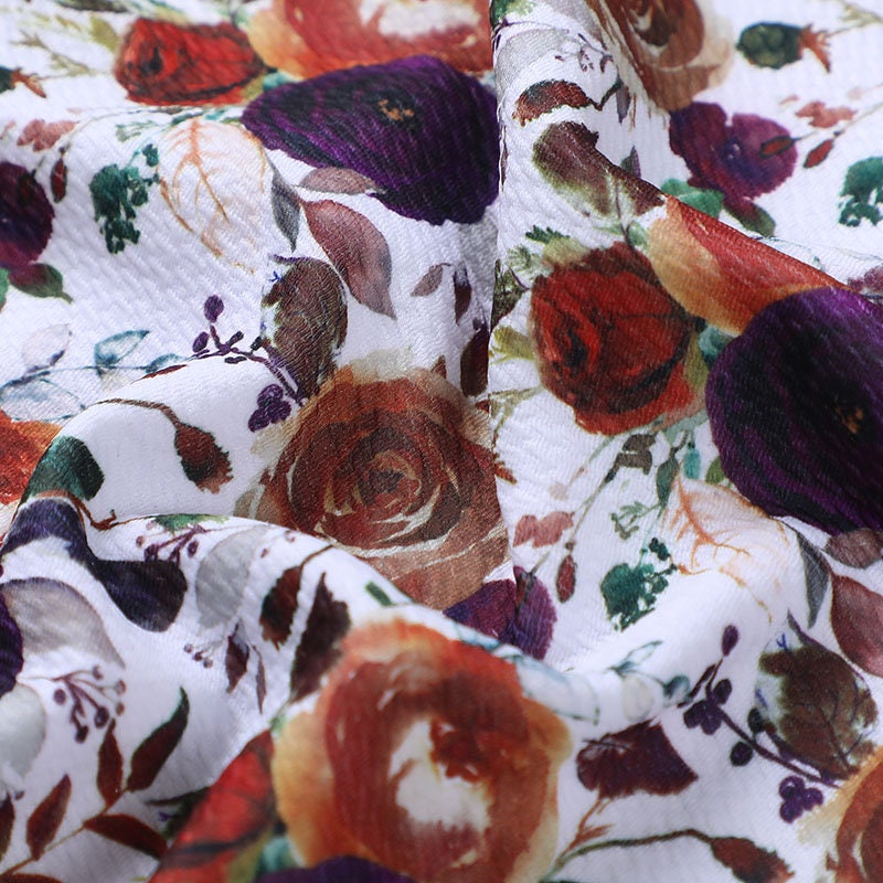 Floral Bullet Textured Fabric  AA514