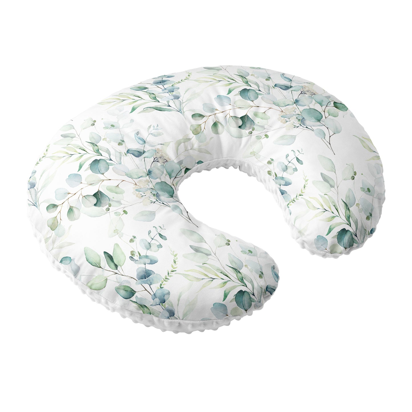 Nursing Pillow Cover, 100% Cotton ,  Slipcover Minky Boy Girl - Woodland Nursery Decor for Baby Boys and Girls Pillow Cover Greenery