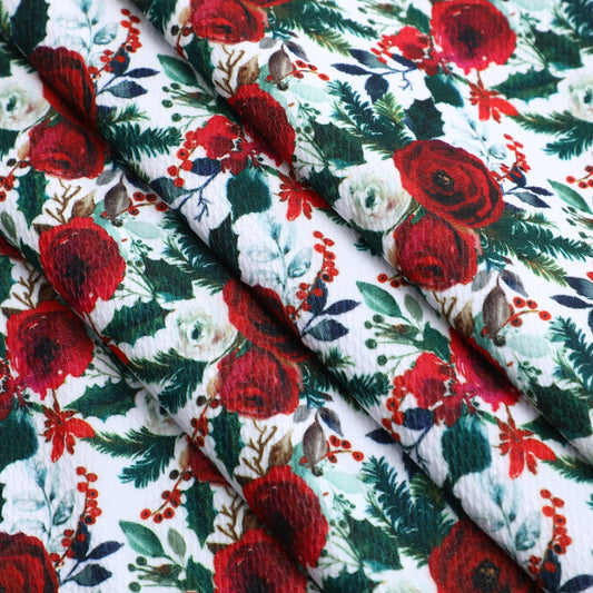 Christmas Floral Bullet Fabric AC6