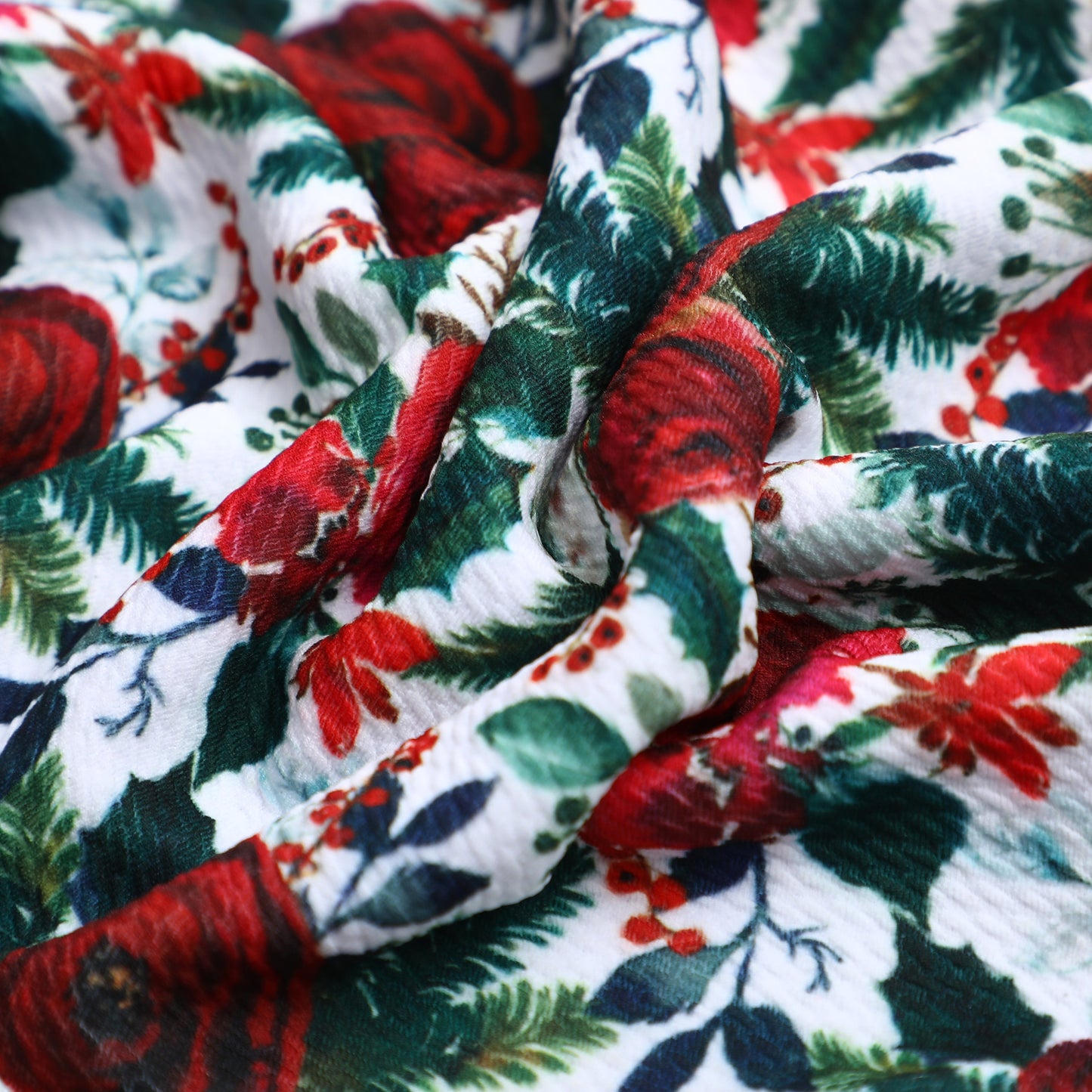 Christmas Floral Bullet Fabric AC6