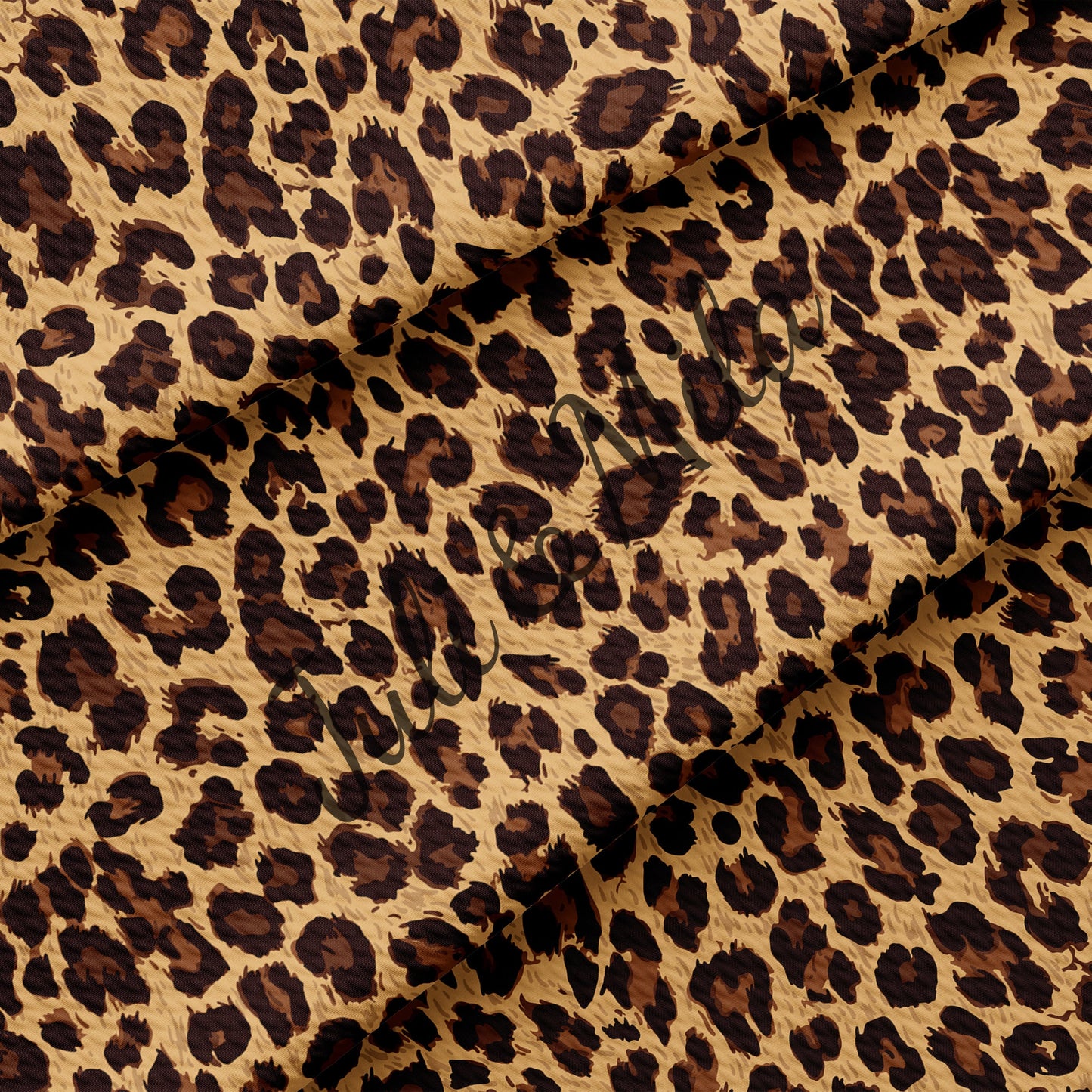 Bullet Textured Fabric  Leopard