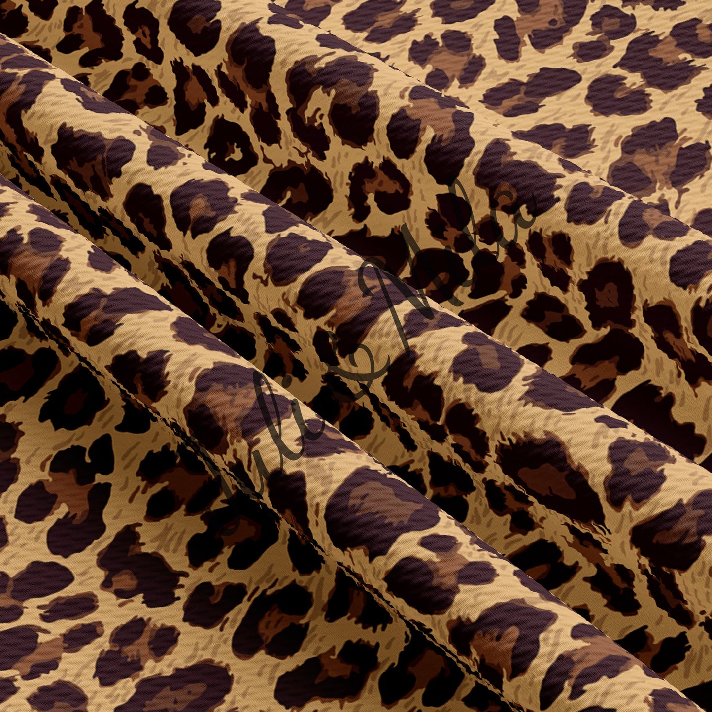 Bullet Textured Fabric  Leopard