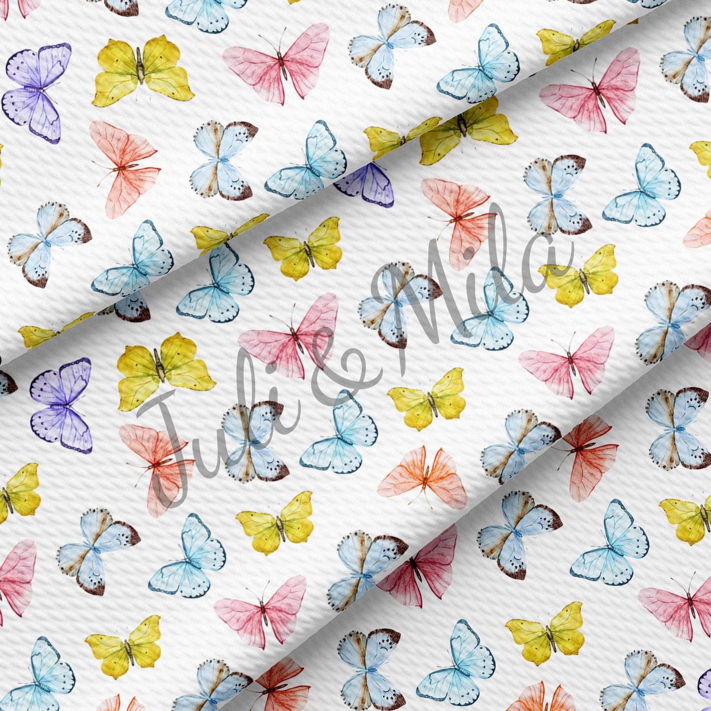 Easter Printed Liverpool Bullet Textured Fabric by the yard 4 Way Stretch Solid Strip Thick Liverpool Fabric Egg Bunny Pastel(E33)