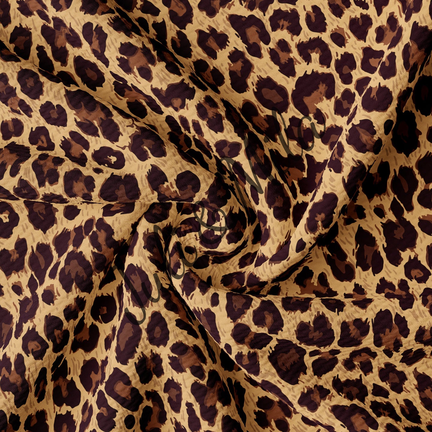 Bullet Textured Fabric  Leopard