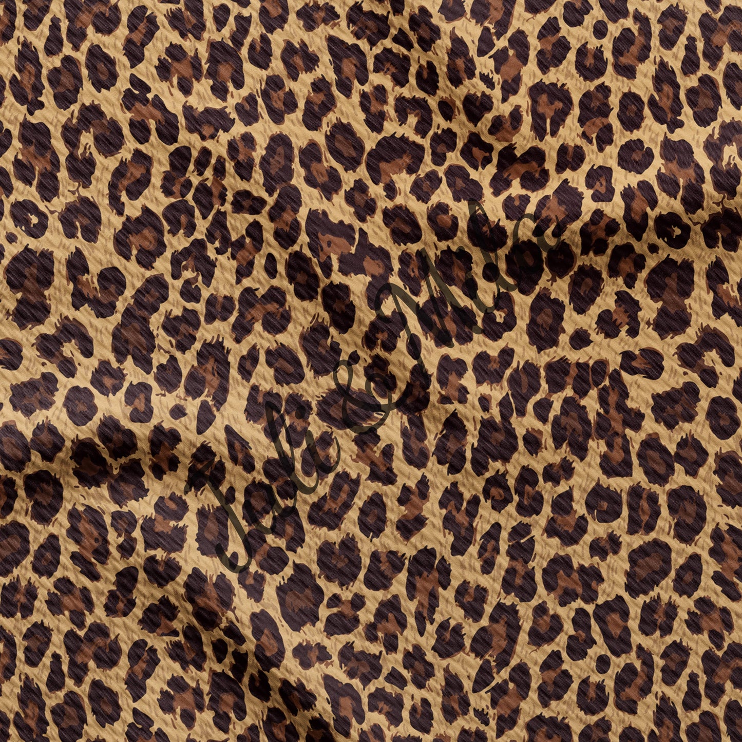 Bullet Textured Fabric  Leopard