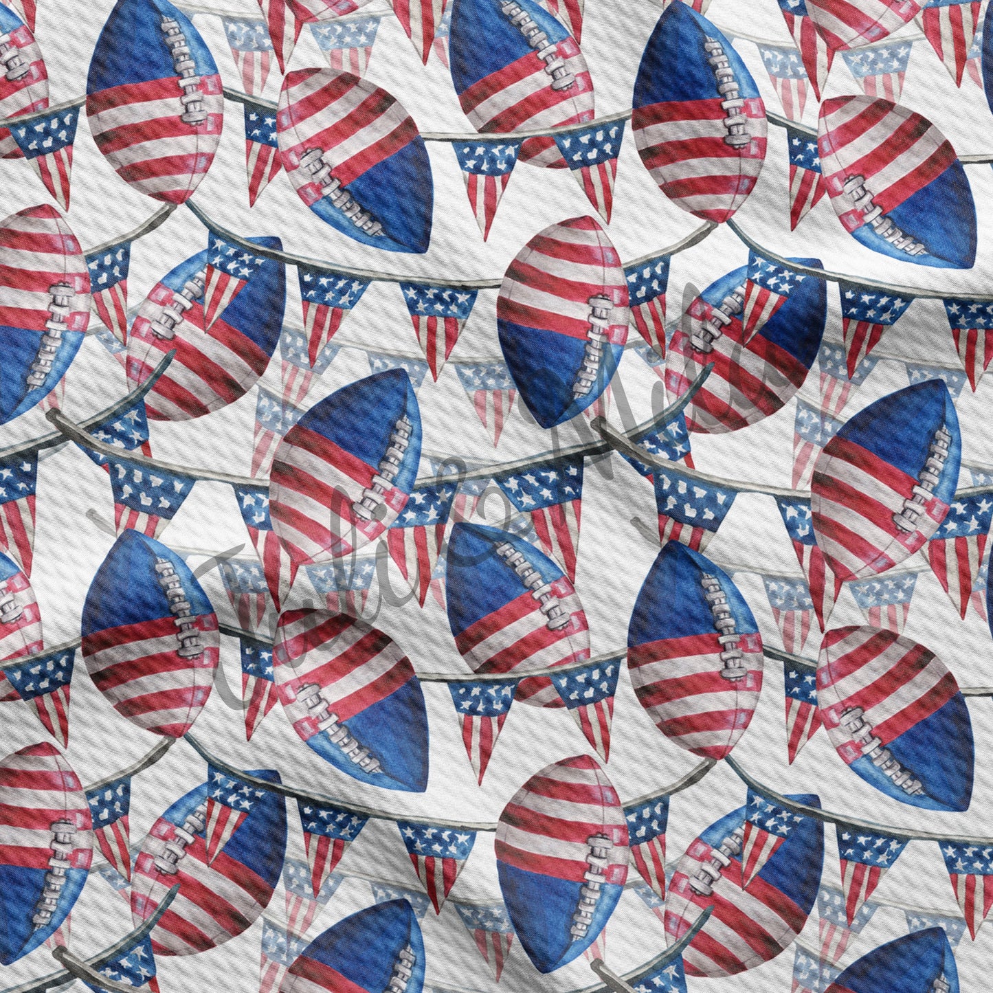 Patriotic 4th of July Bullet Fabric PT11