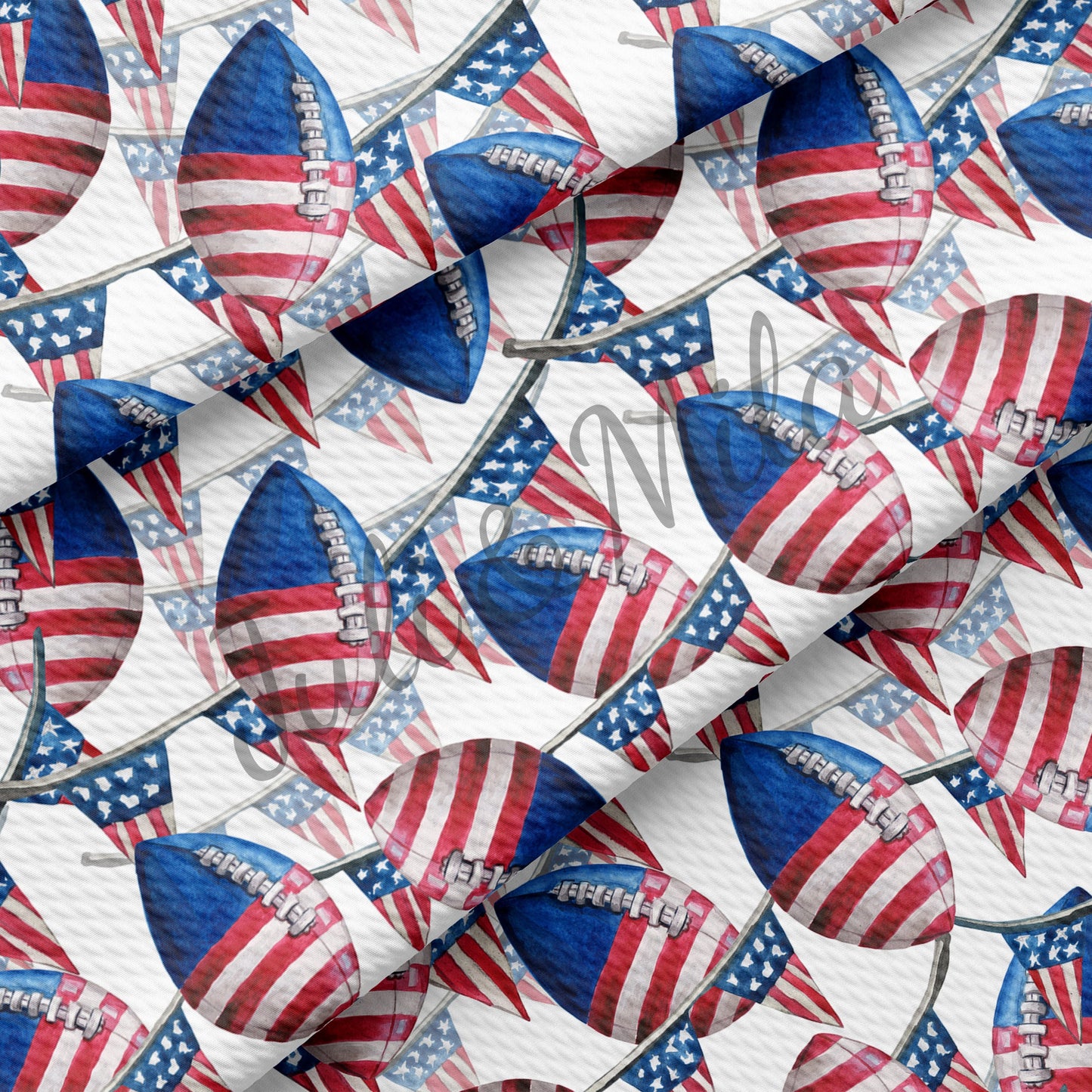 Patriotic 4th of July Bullet Fabric PT11