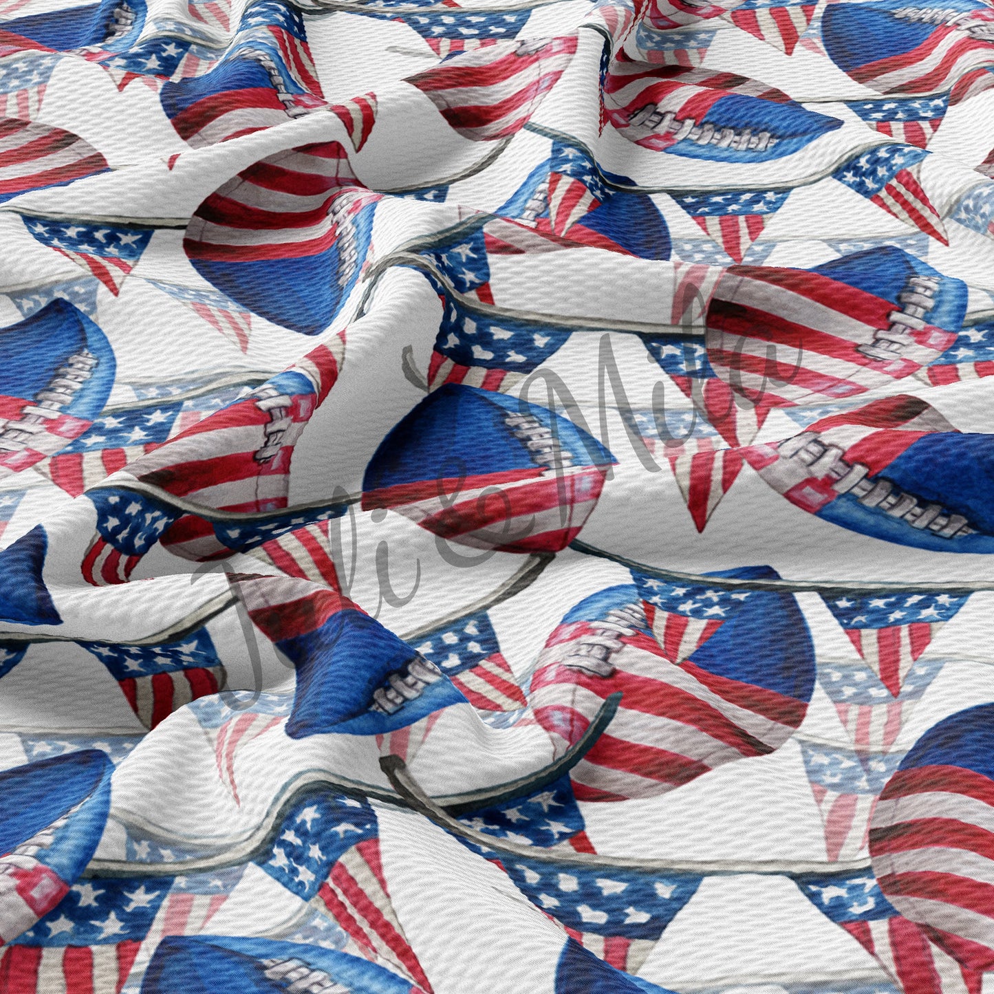 Patriotic 4th of July Bullet Fabric PT11