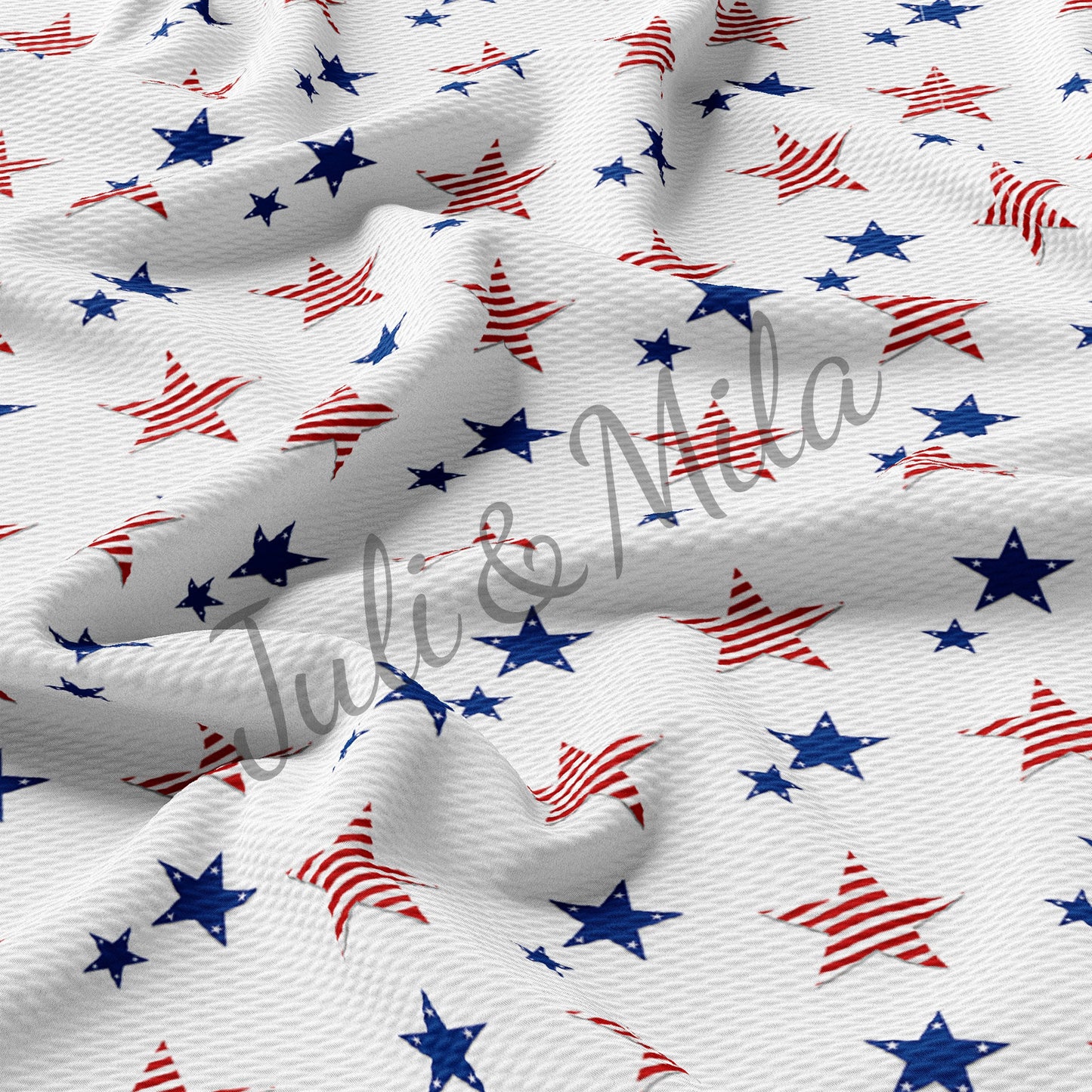 Patriotic 4th of July Bullet Fabric PT17