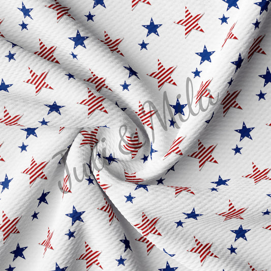 Patriotic 4th of July Bullet Fabric PT17