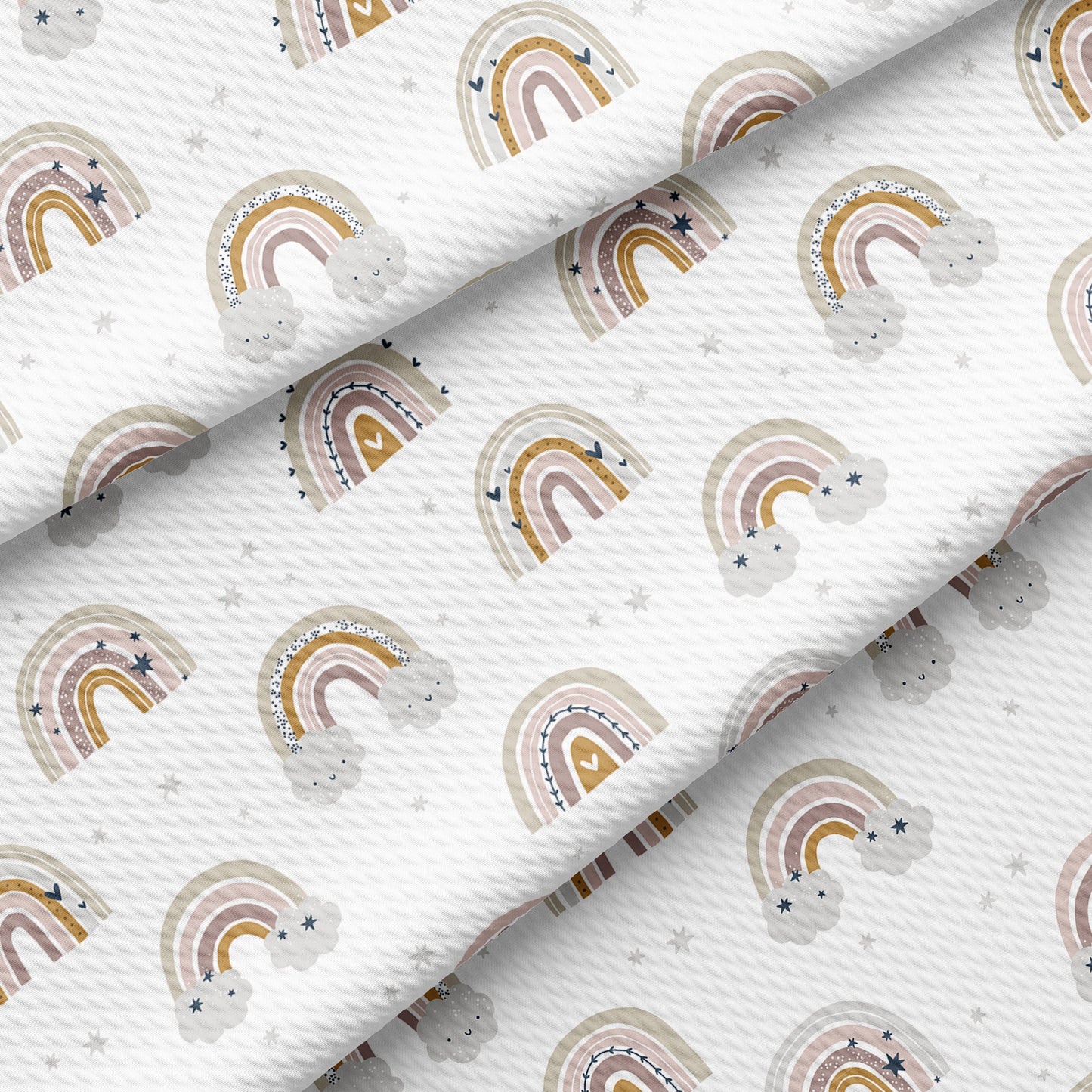 Bullet Textured Fabric Rainbow5