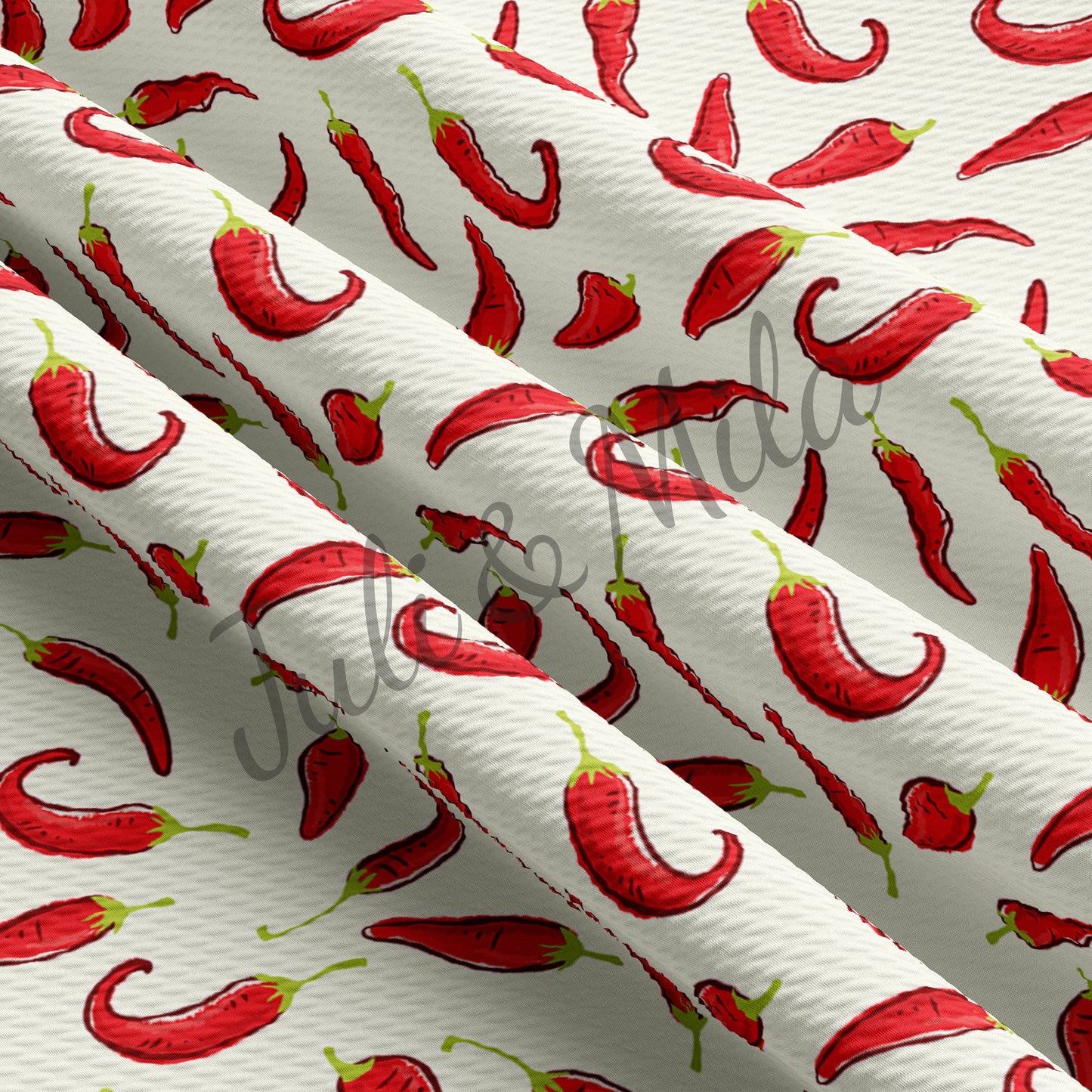 Chili Bullet Textured Fabric  pepper AA65