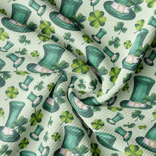 St. Patrick’s day Bullet Fabric  clover leaf (P3)