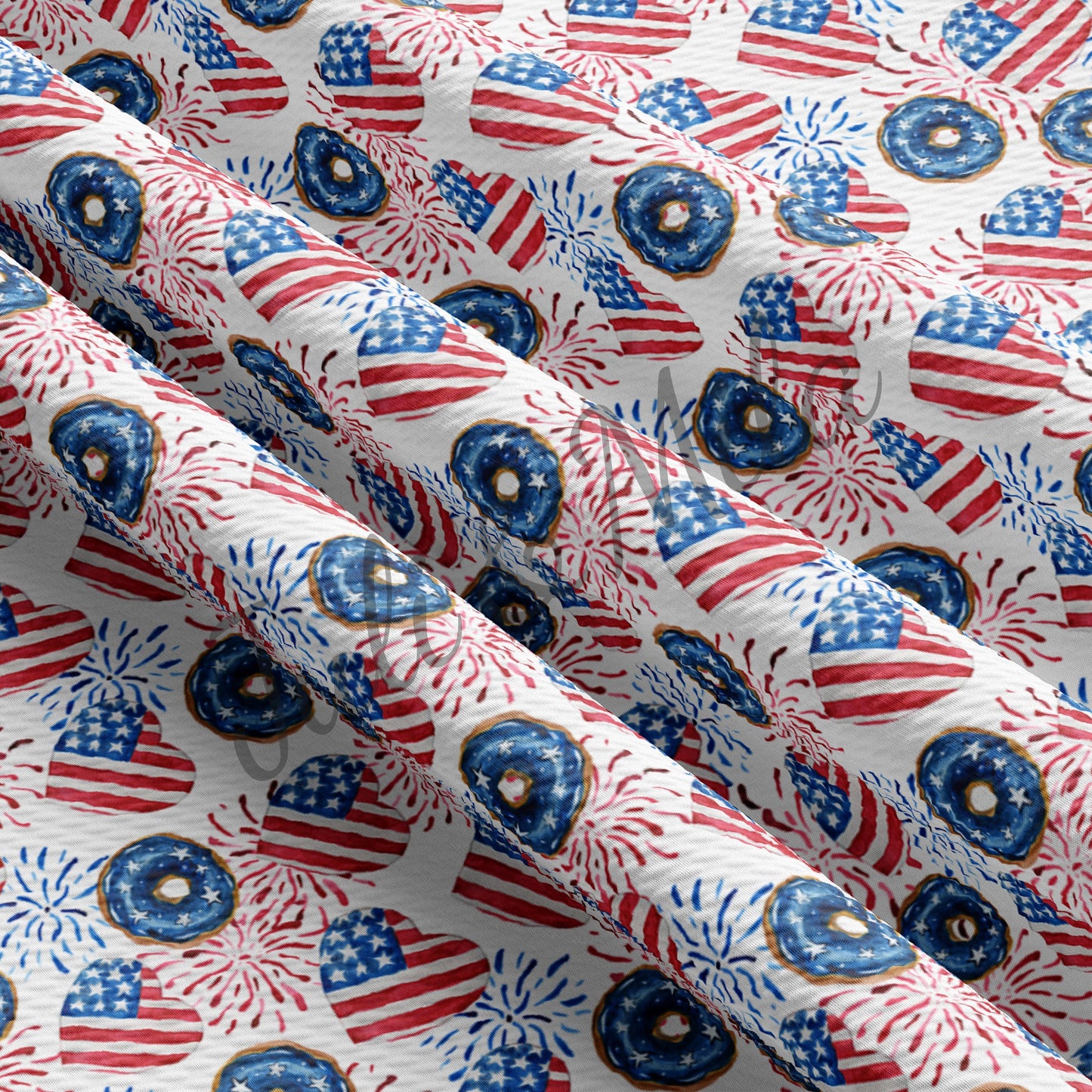 Patriotic 4th of July Bullet Fabric PT1