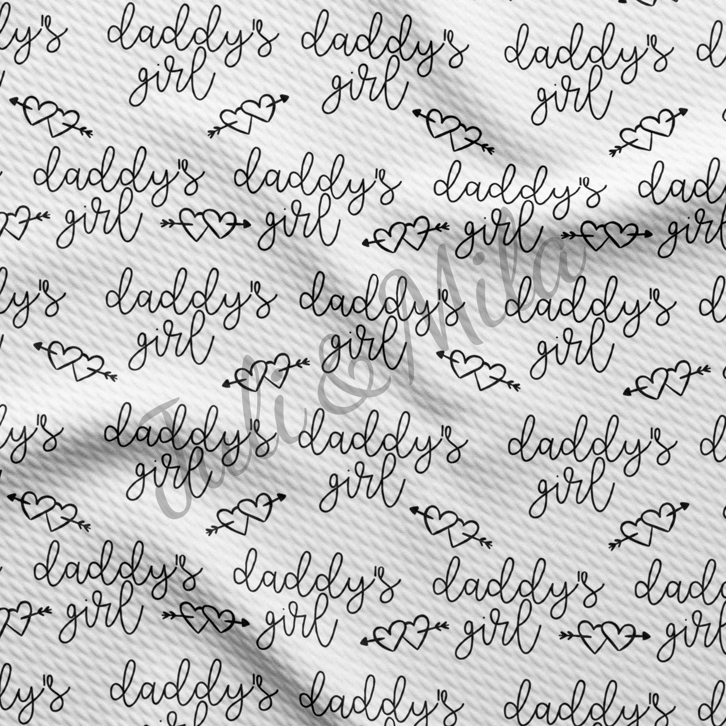 Bullet Textured Fabric Daddy's Girl AA43