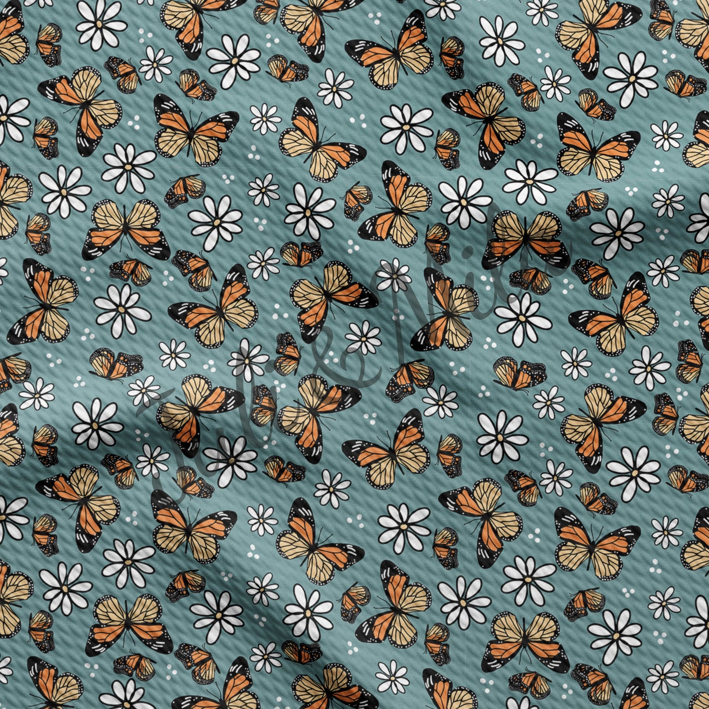 Bullet Textured Fabric Butterflies AA60