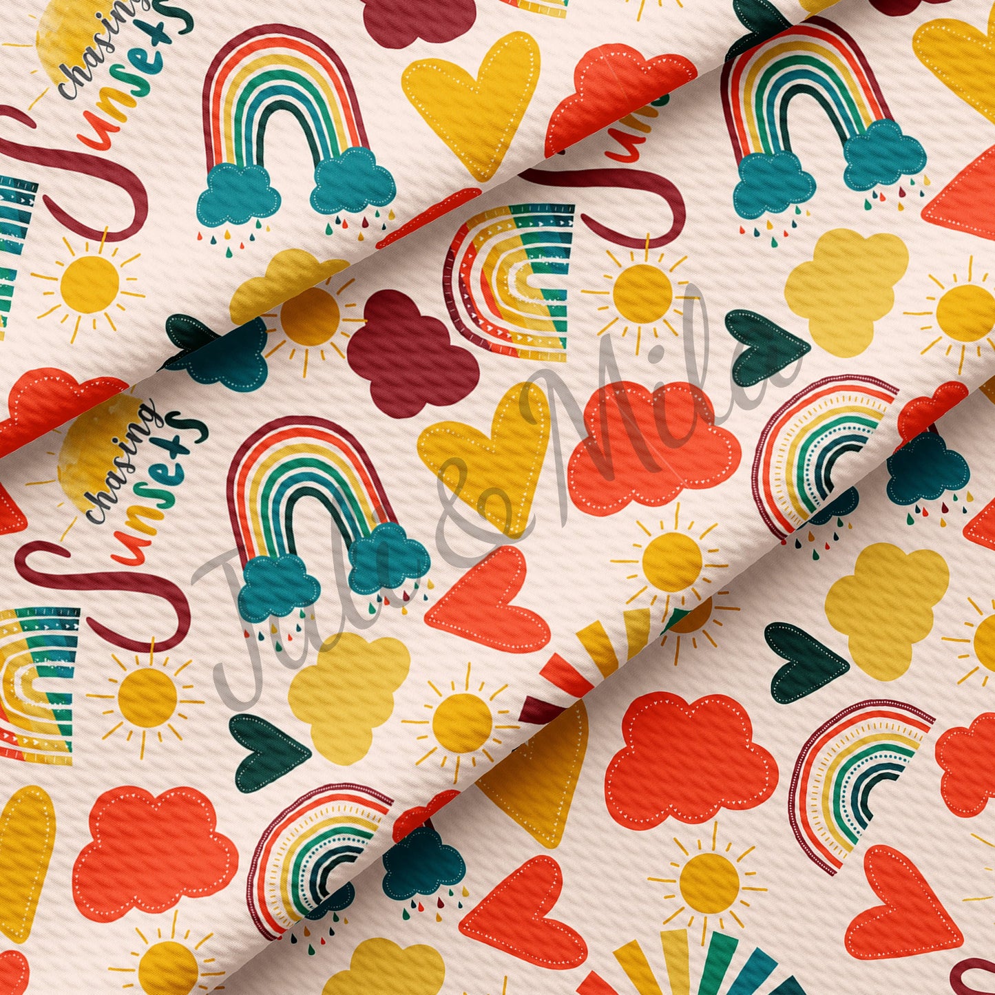 Bullet Textured Fabric (Rainbow9)