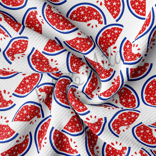 Patriotic 4th of July Bullet Fabric PT34