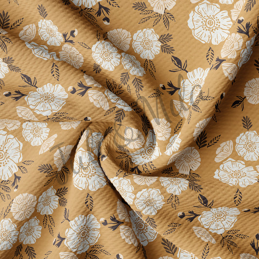 Floral  Bullet Textured Fabric Floral55