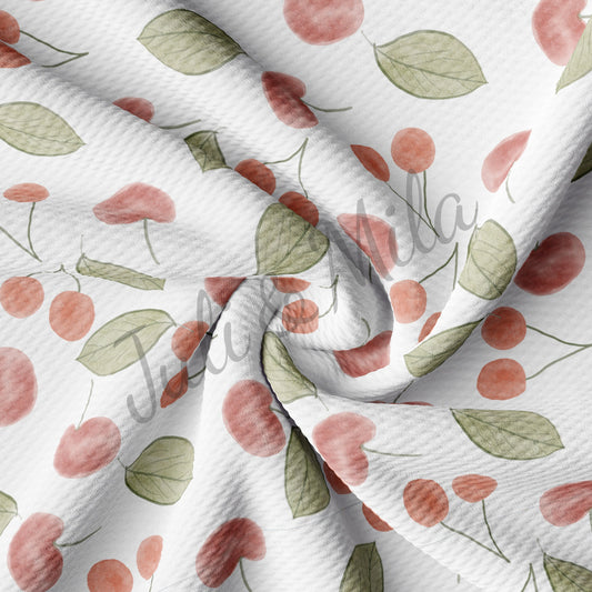 Cherry  Bullet Textured Fabric Cherry AA64