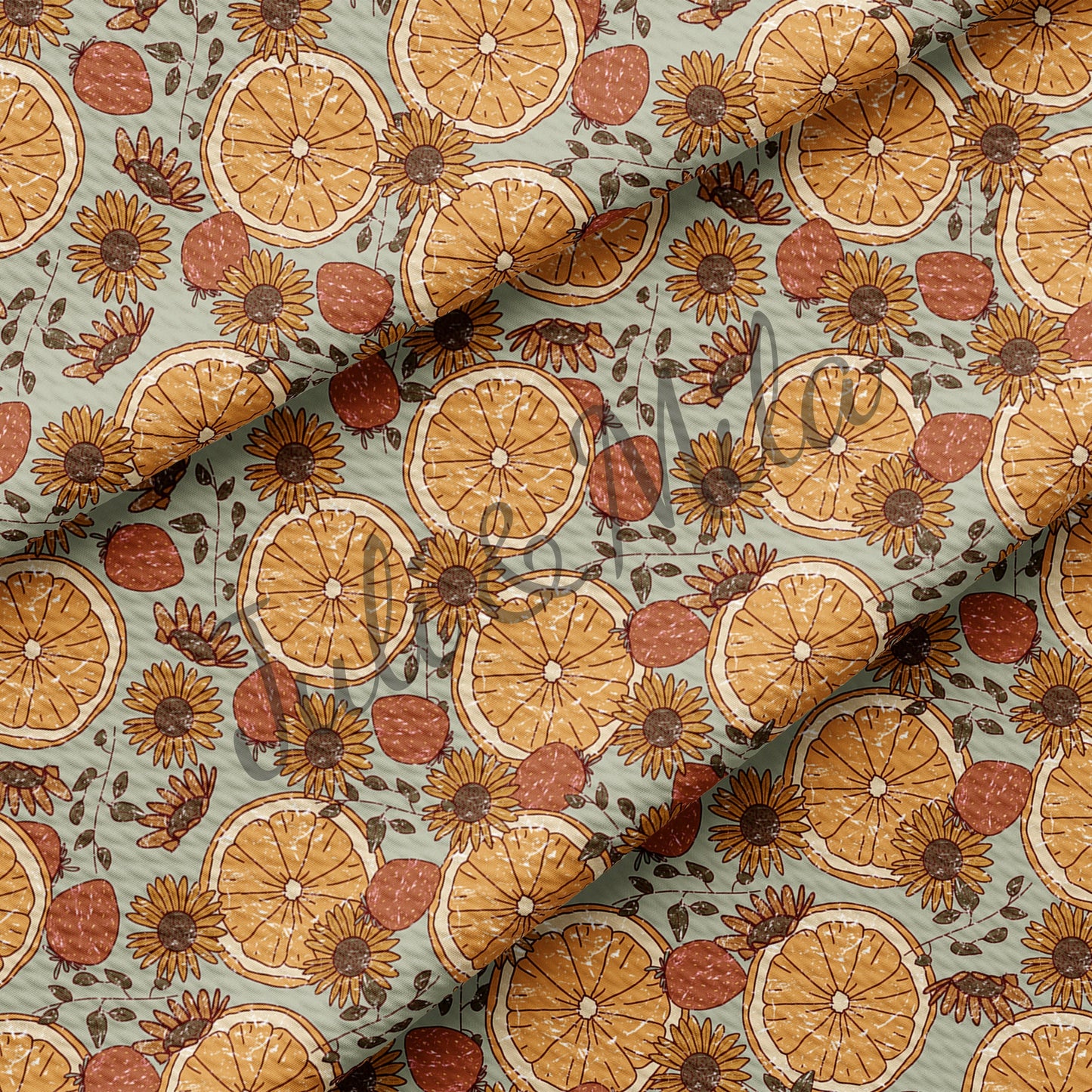 Orange Bullet Fabric AA270