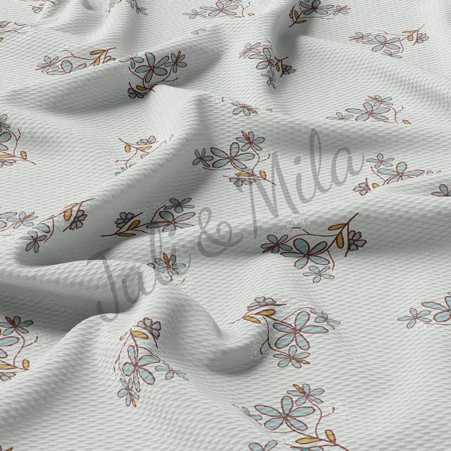 Floral Bullet Textured Fabric Floral68