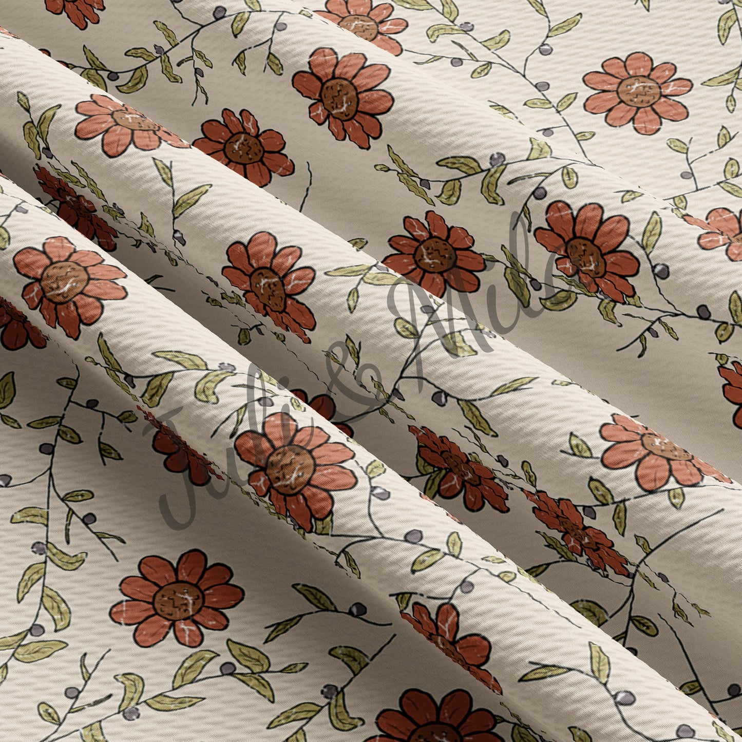 Floral Bullet Fabric Floral61