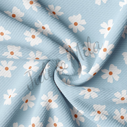 Floral Printed Bullet Textured Fabric  AA338