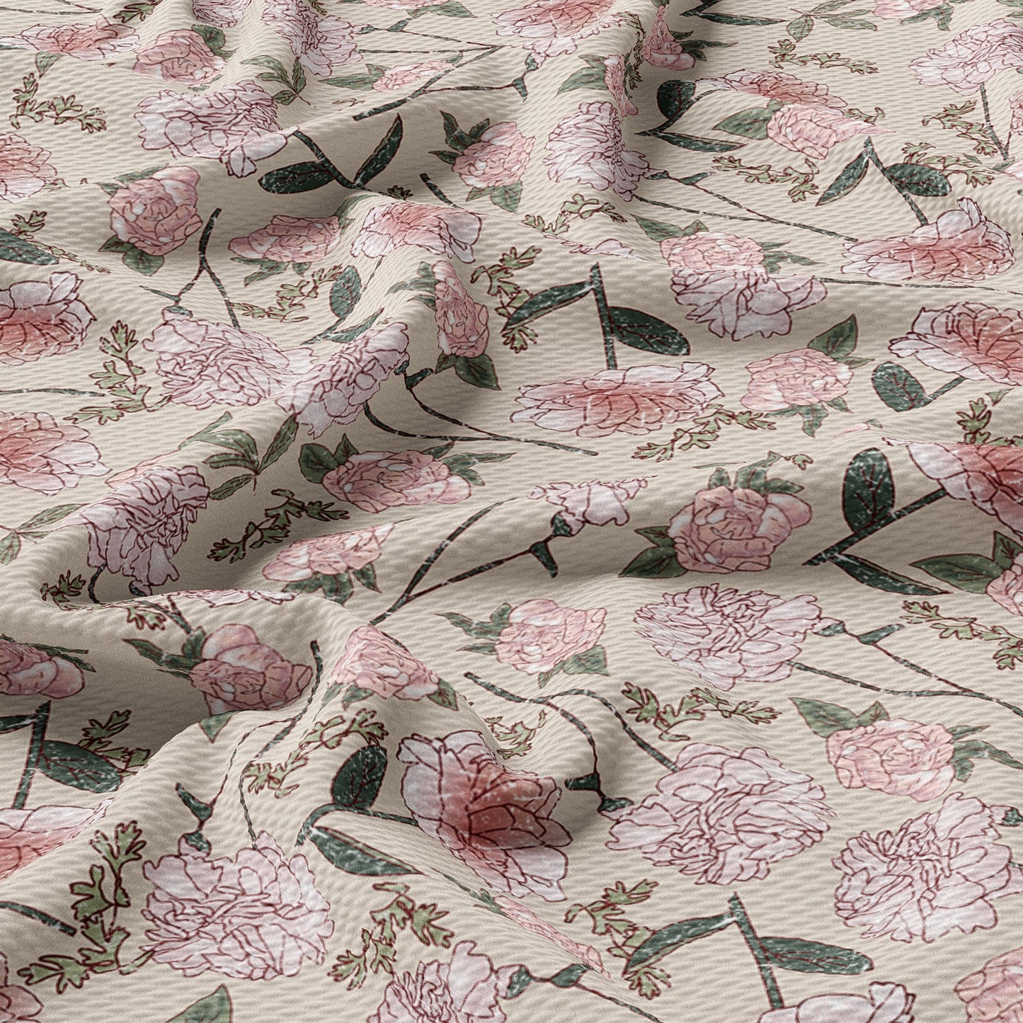 Bullet Textured Fabric  Floral63