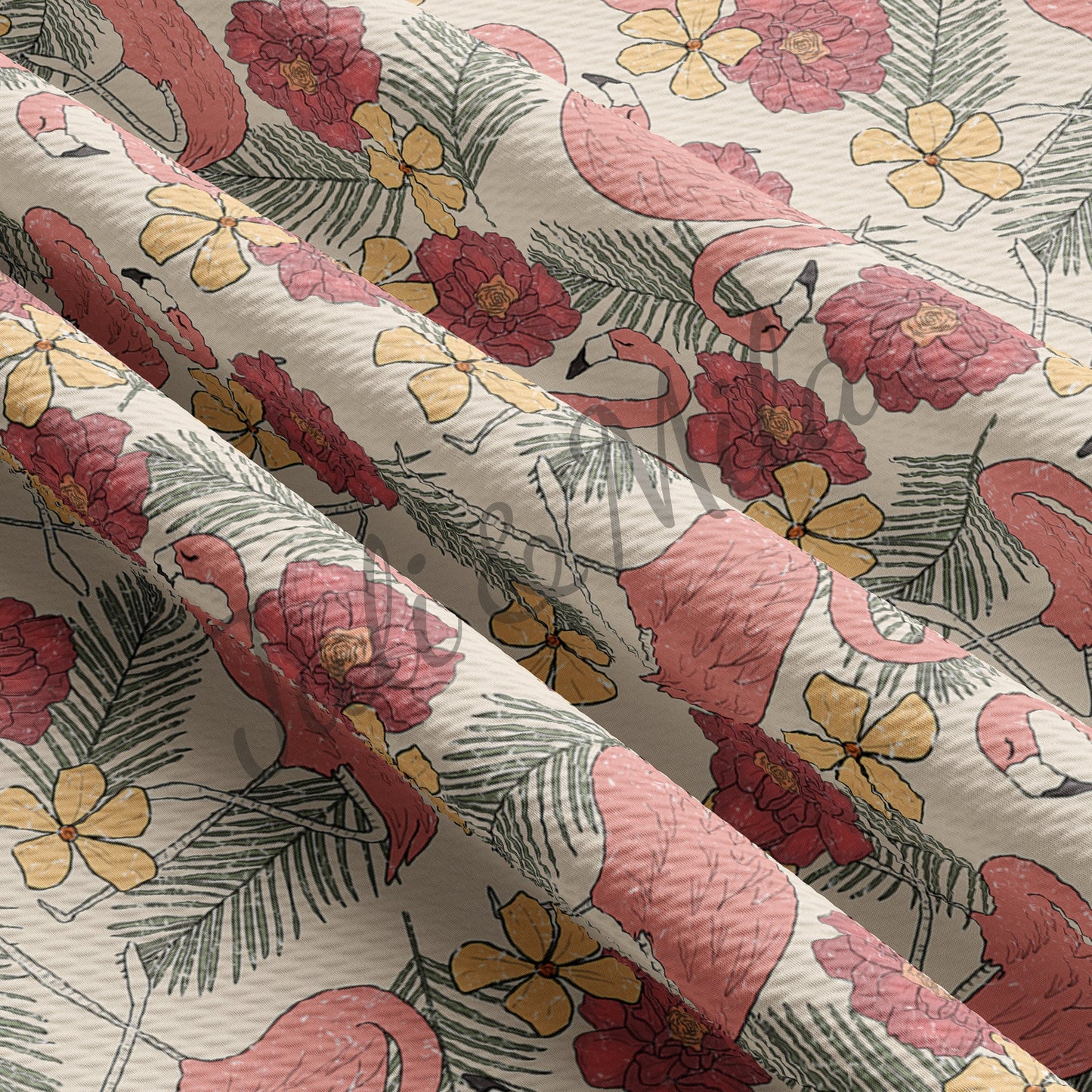 Bullet Textured Fabric  Floral62