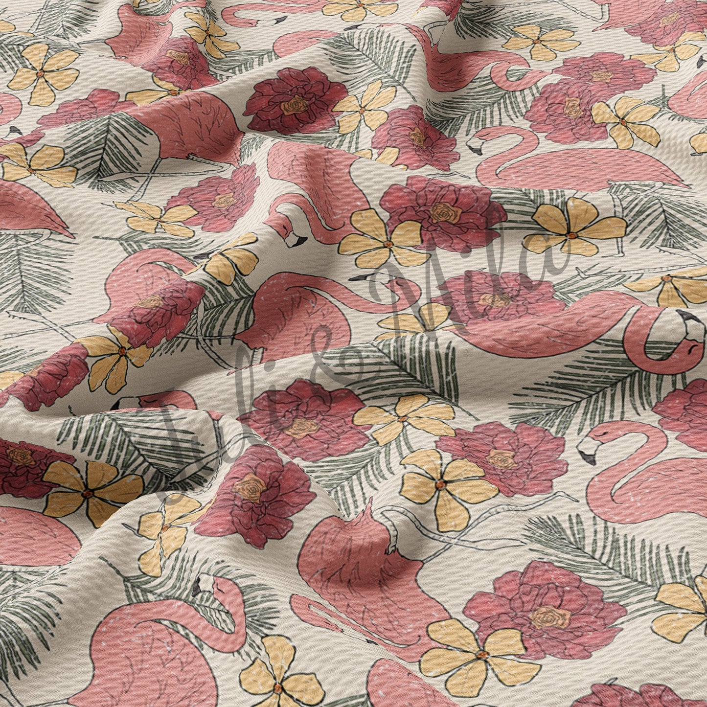 Bullet Textured Fabric  Floral62