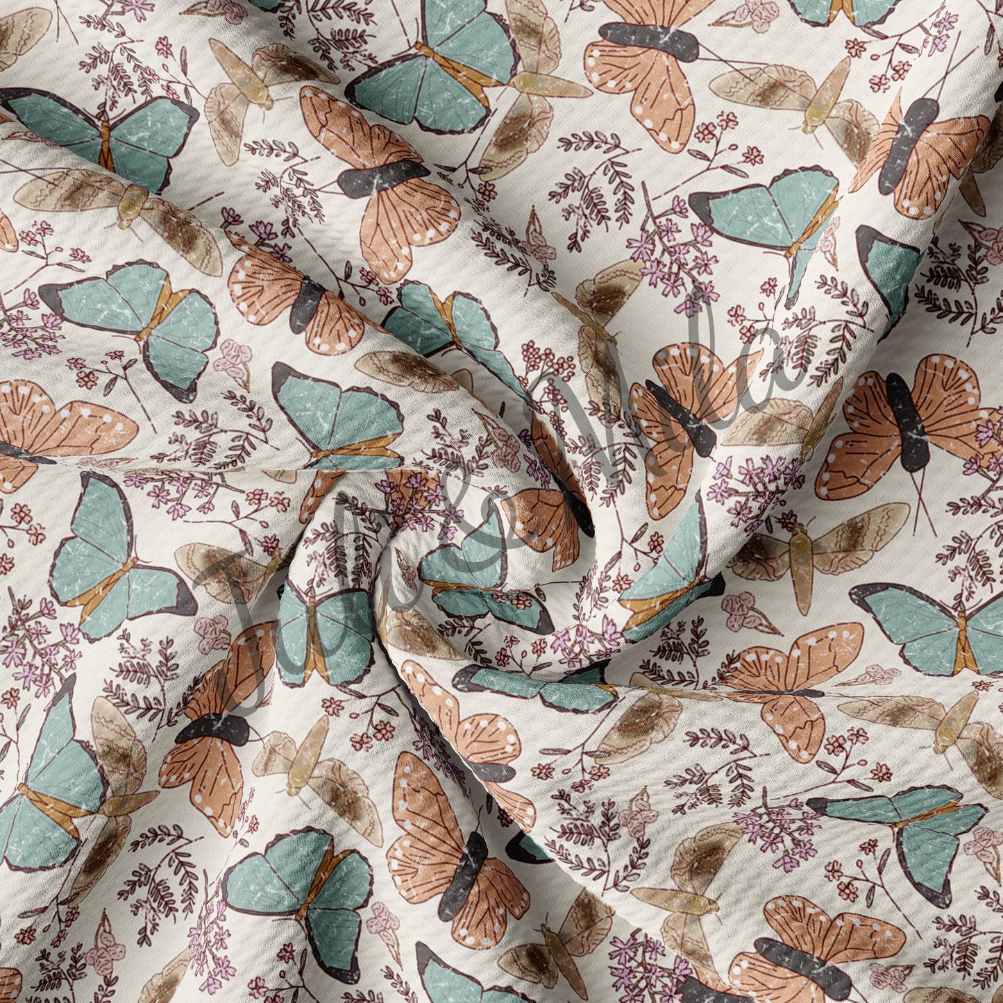 Butterflies Bullet Fabric AA537