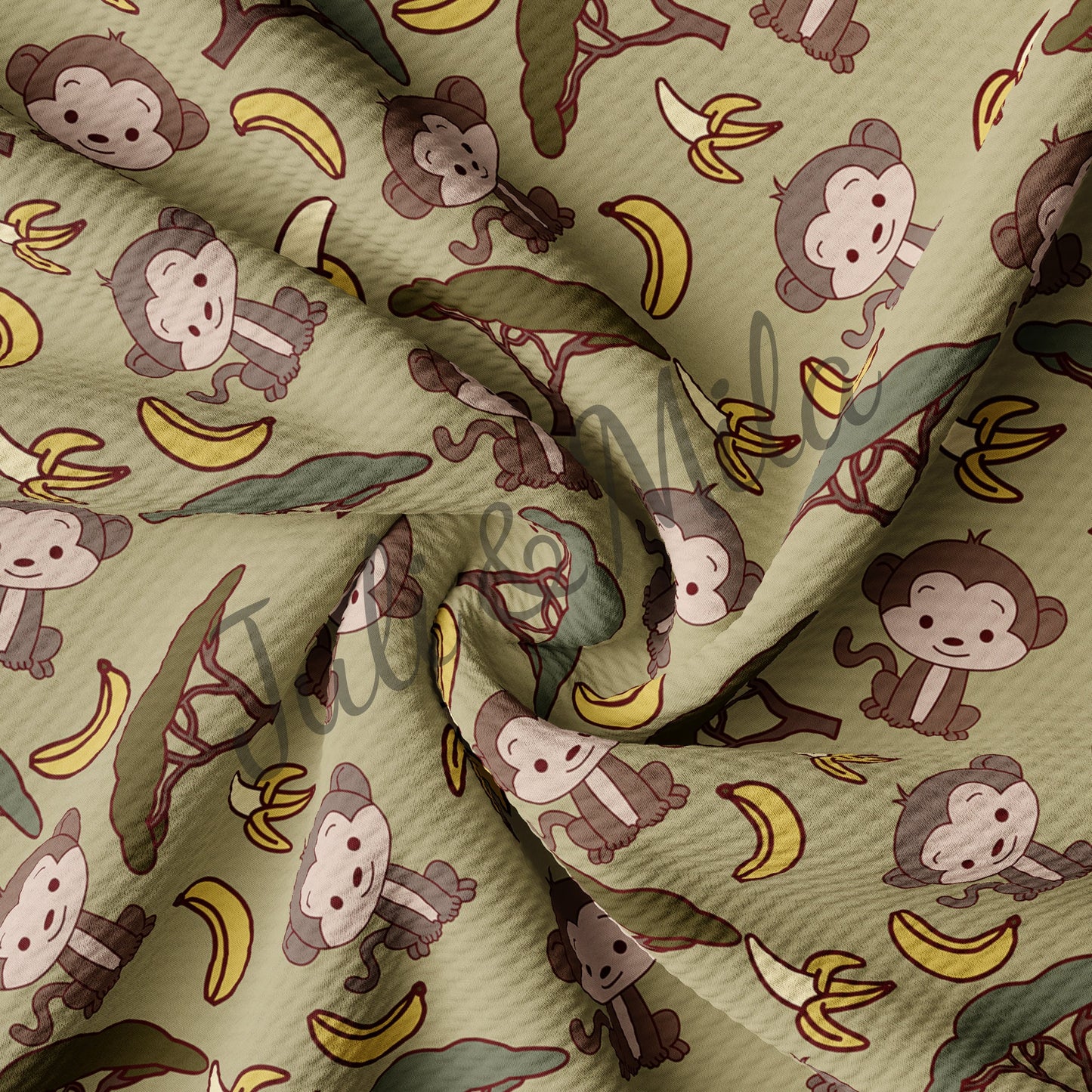 Monkeys Bullet Textured Fabric monkeys