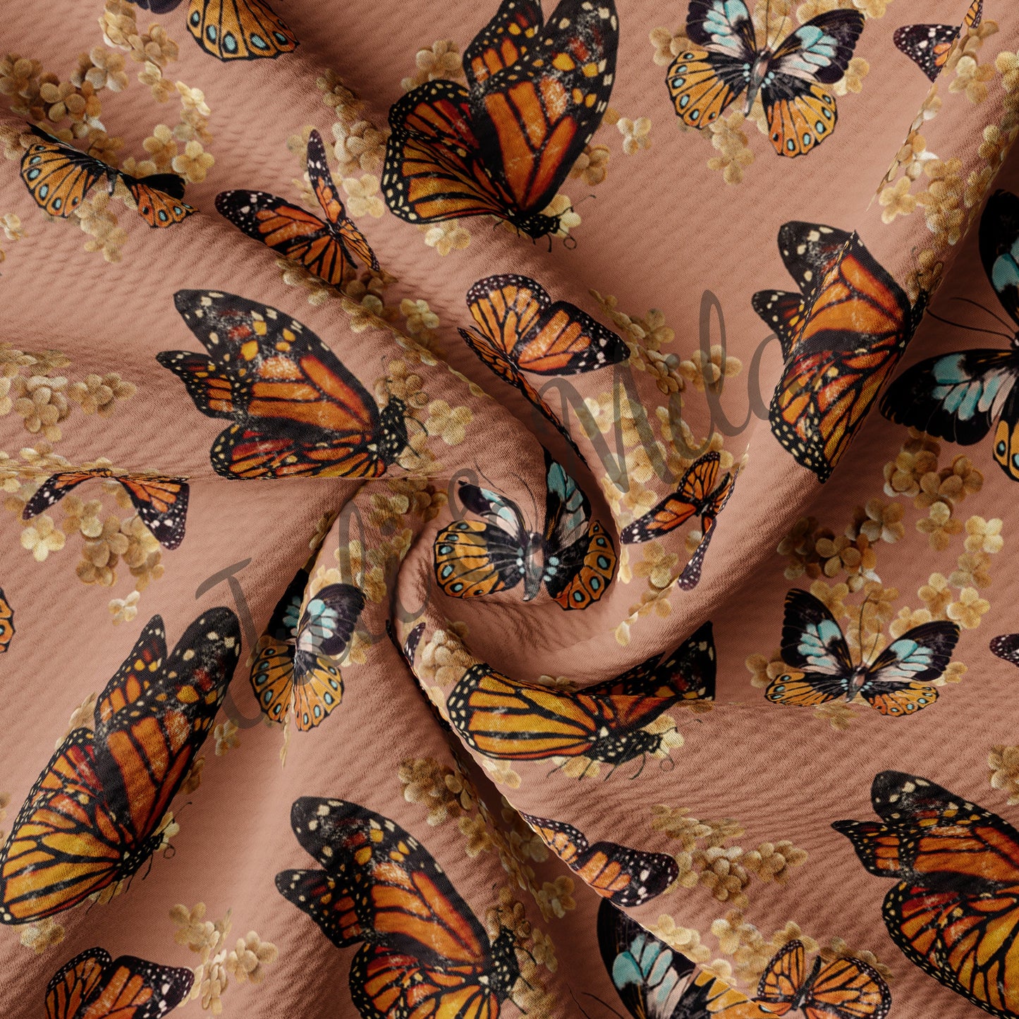 Butterflies Bullet Fabric AA536