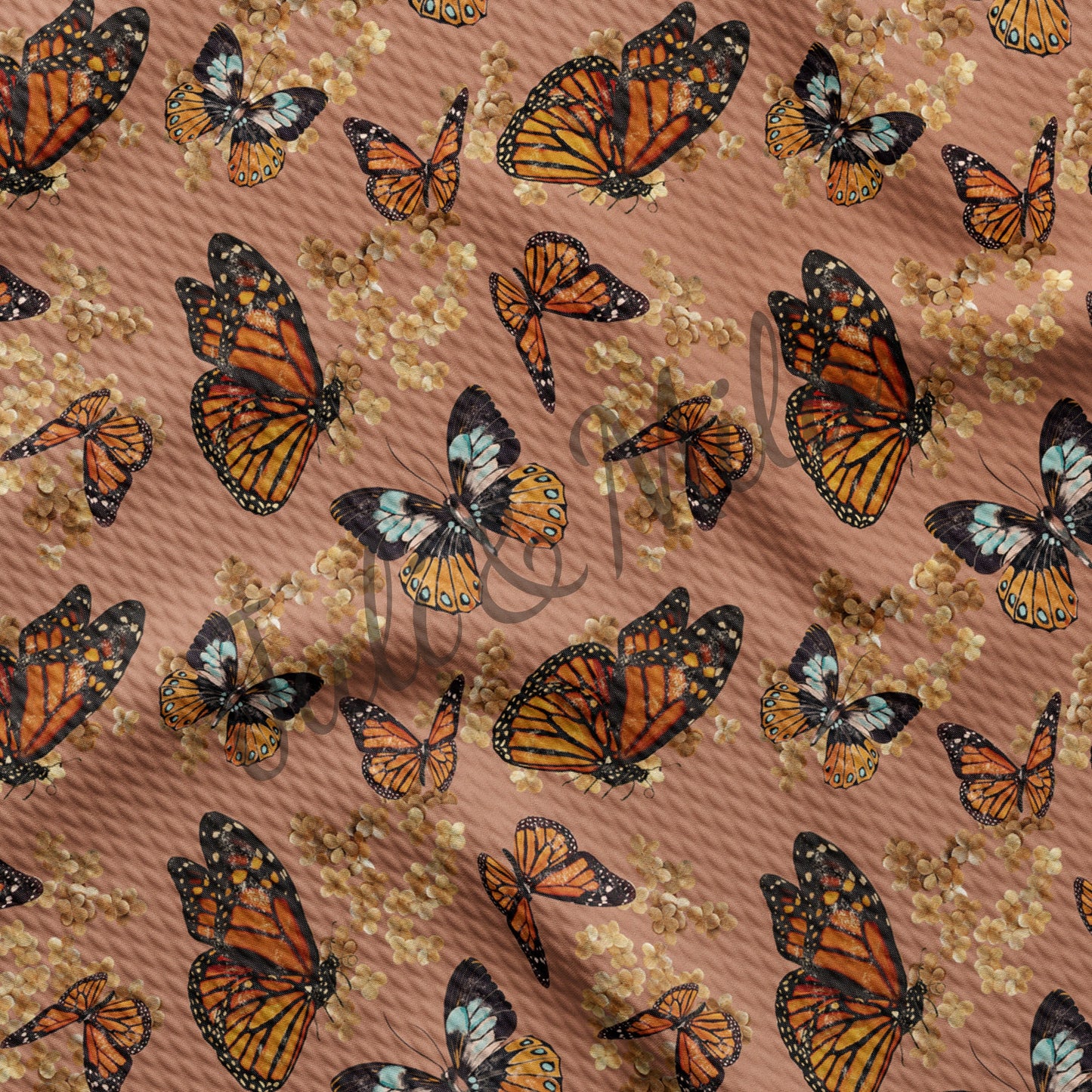 Butterflies Bullet Fabric AA536