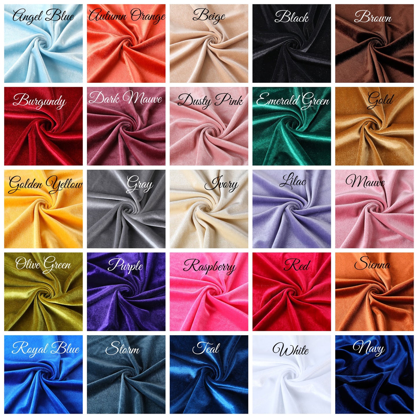 Gold Stretchy Velvet Fabric by The Yard Stretch Fabrics Polyester Spandex for Scrunchies Clothes Costumes Crafts Bows