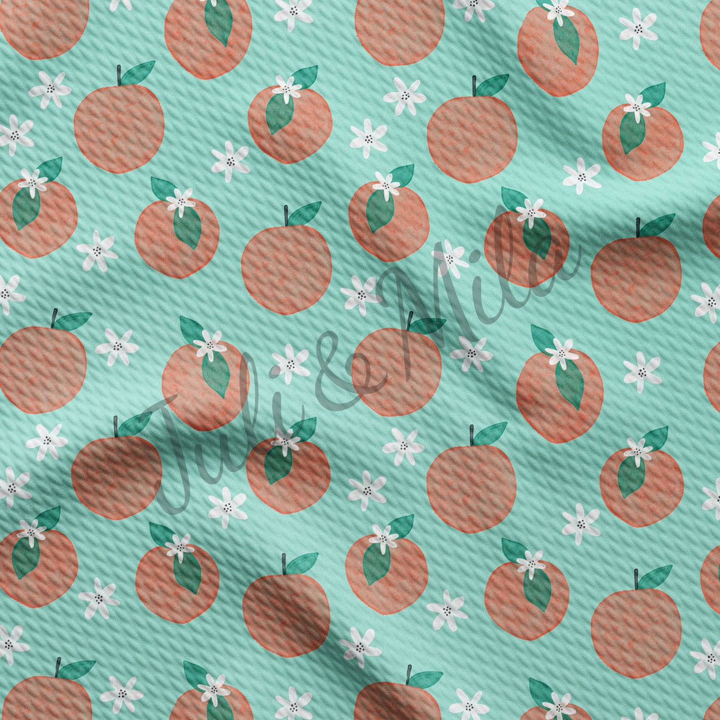 Peach Bullet Textured Fabric AA69