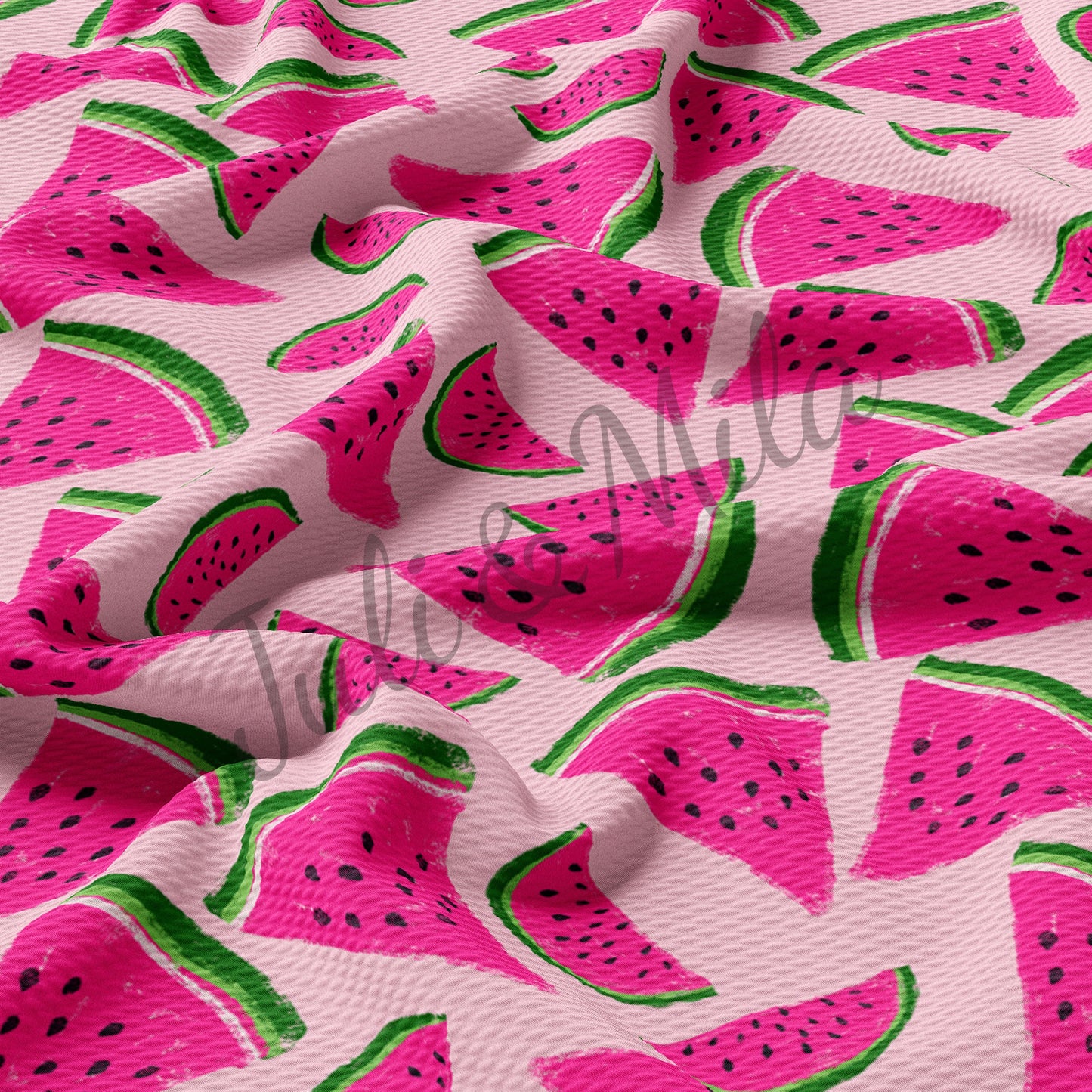 Watermelon Bullet Textured Fabric AA285