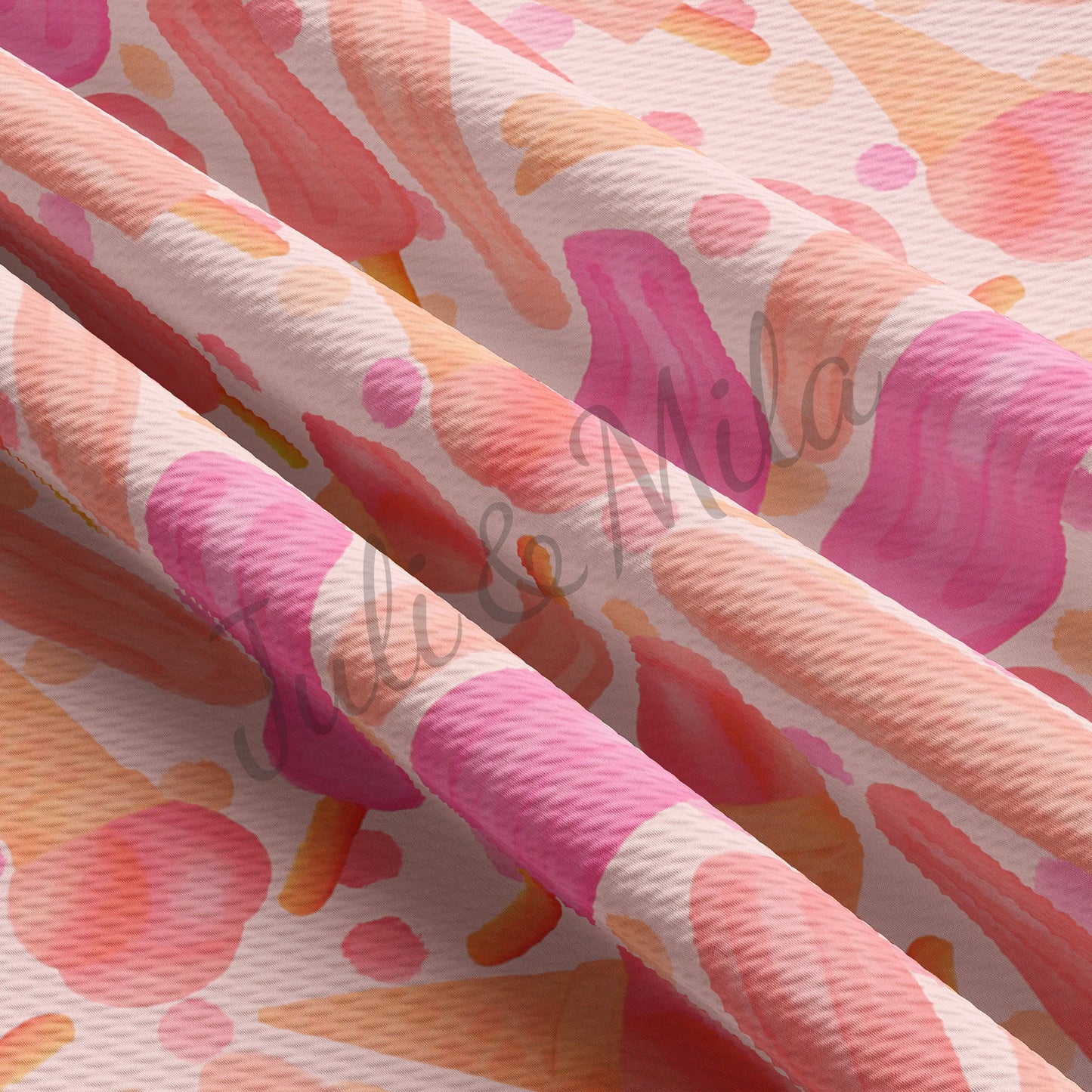 Ice cream  Bullet Textured Fabric  AA90